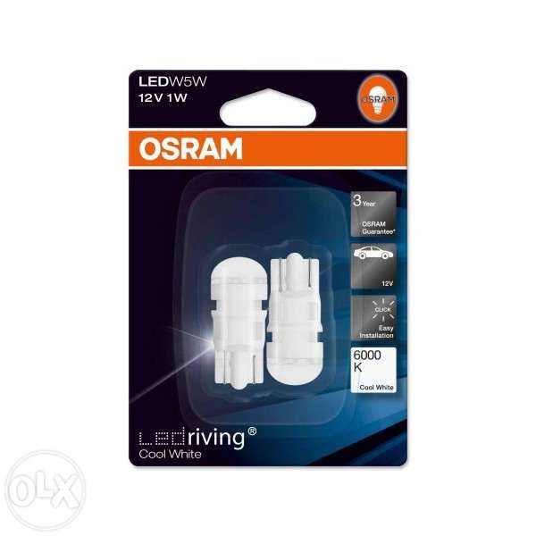 Lâmpadas Osram Led W5W T10-C5W-T4W-P21/5W-W21W-W21/5W-P21W-P27/7W