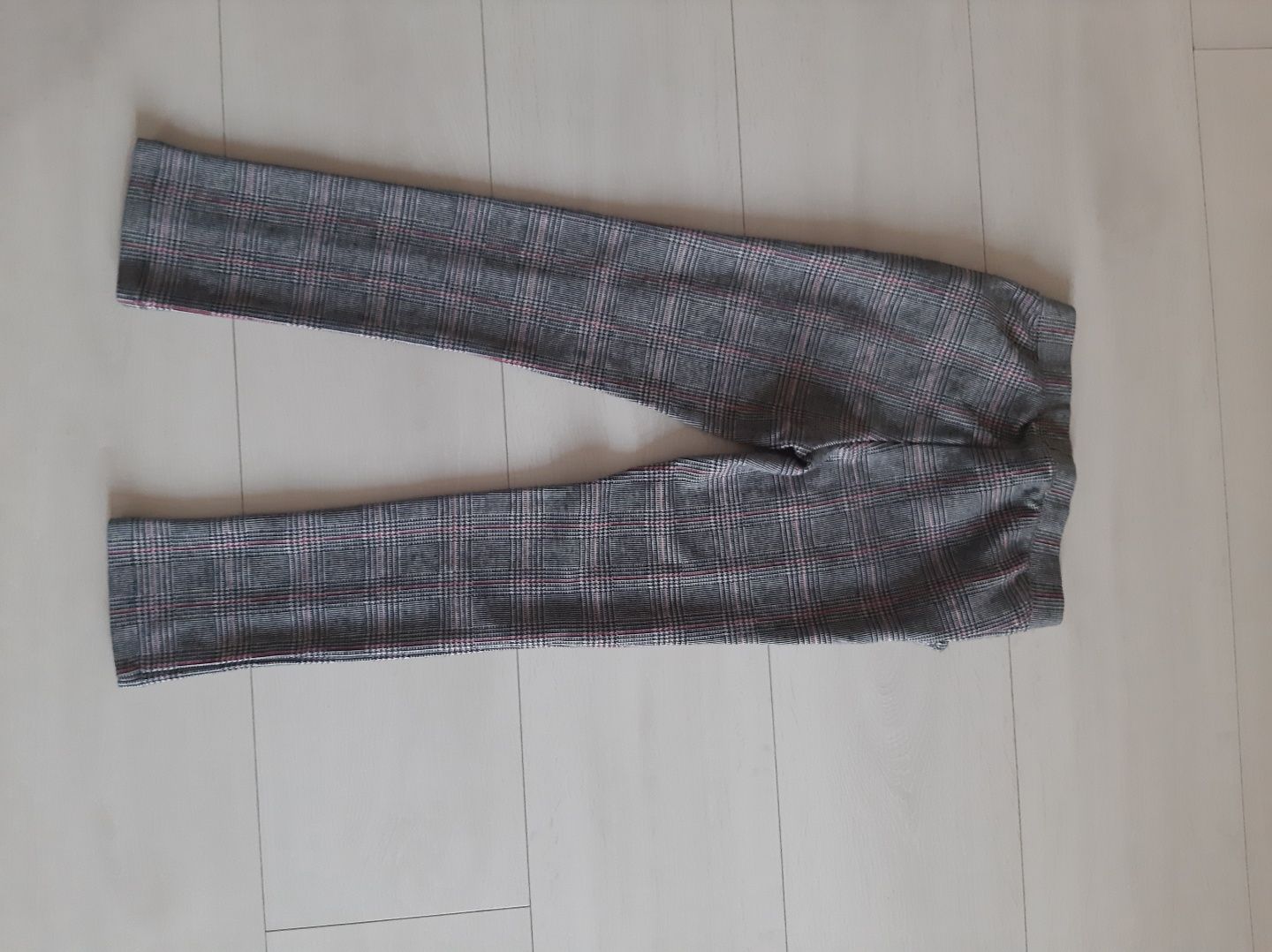 Spodnie bryczesy legginsy kratka  H&mda