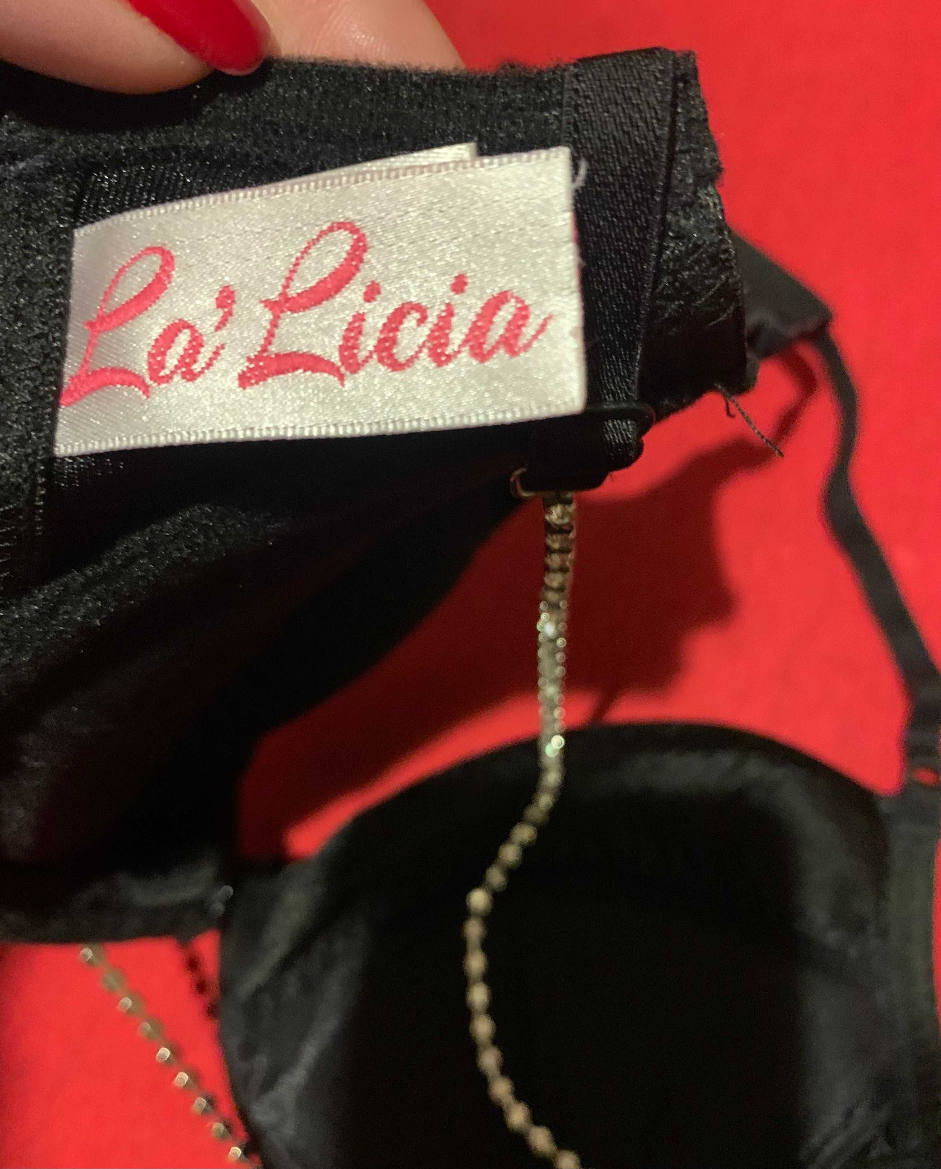 Шикарный бюстгальтер La'licia Black Diamante 75А/В пуш ап как новый!