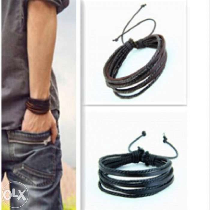 Pulseira de homem - couro - pulseiras me4you