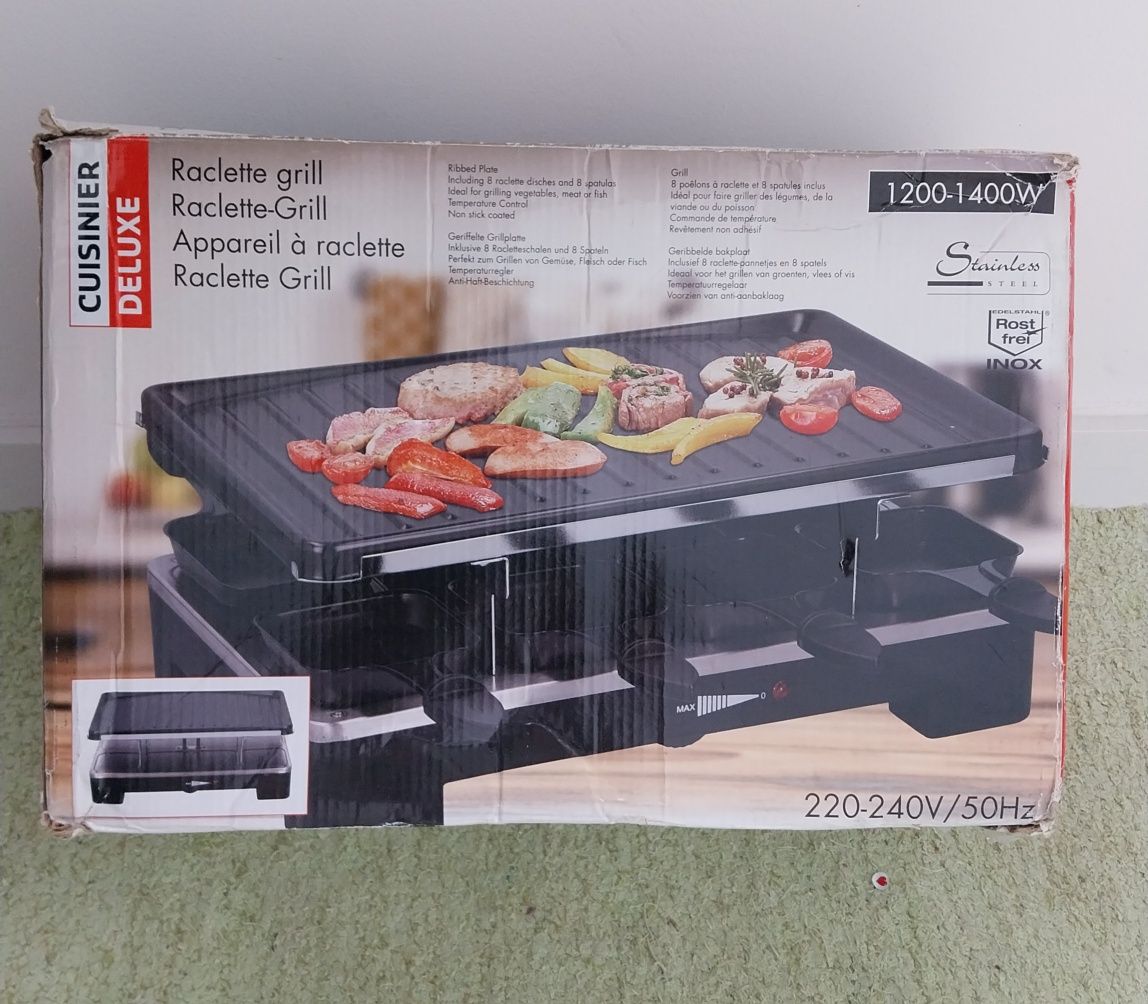 Grelhador elétrico Raclette NOVO