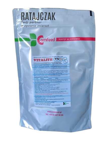 Vitalith elektrolity dla cieląt prosiąt drobiu koni gołębi 800g