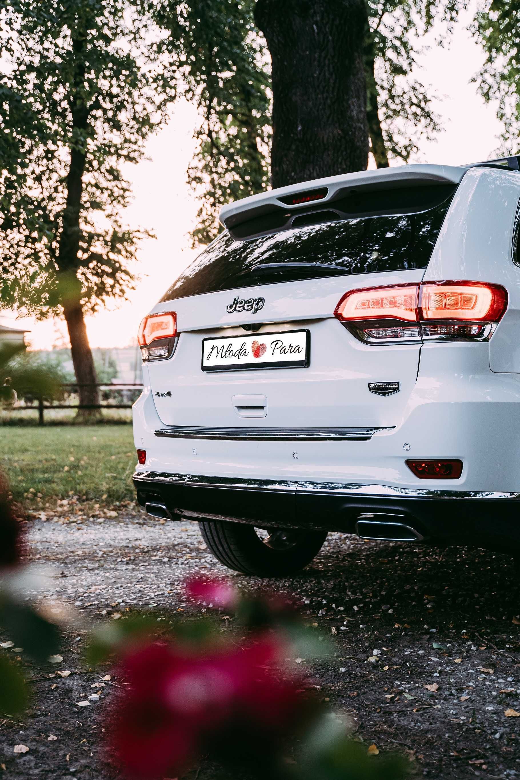 Samochód Jeep Grand Cherokee do ślubu auto na wesele Nowy Sącz okolice