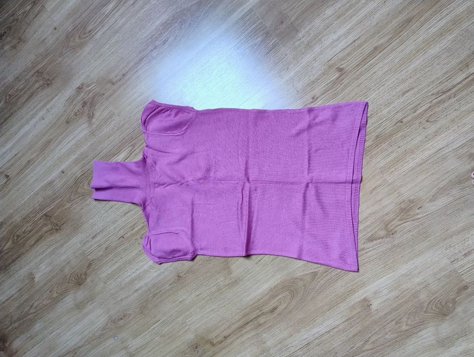 Golf różowy dzianinowy M