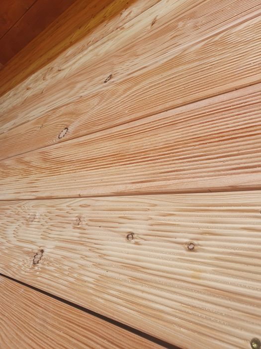 Deska tarasowa 14.5x2.8 kompozytowa ryflowana na Twój taras modrzewiow