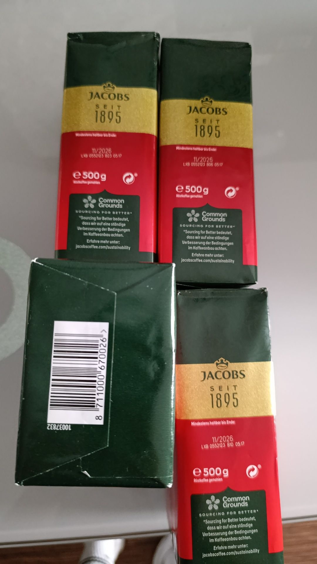 Kawa mielona Jacobs strong z Niemiec 500g