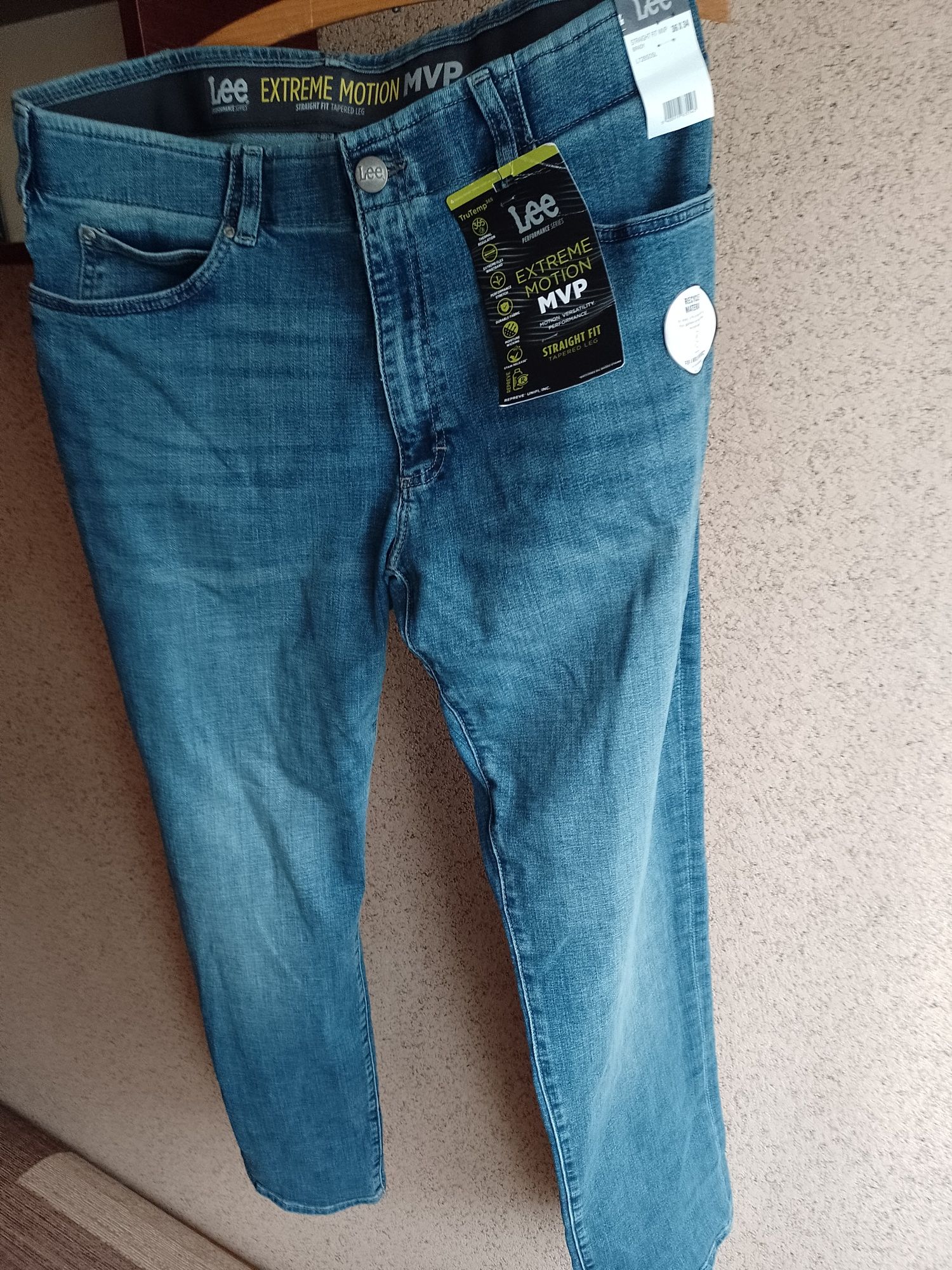 Oryginalne spodnie Lee W 36/L 34 Strainght Fit nowe w stanie idealnym