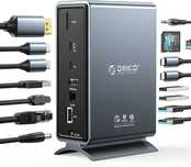 ORICO THUNDERBOLT 3 stacja dokująca 15 w 1 wielofunkcyjna alu TB3-S4