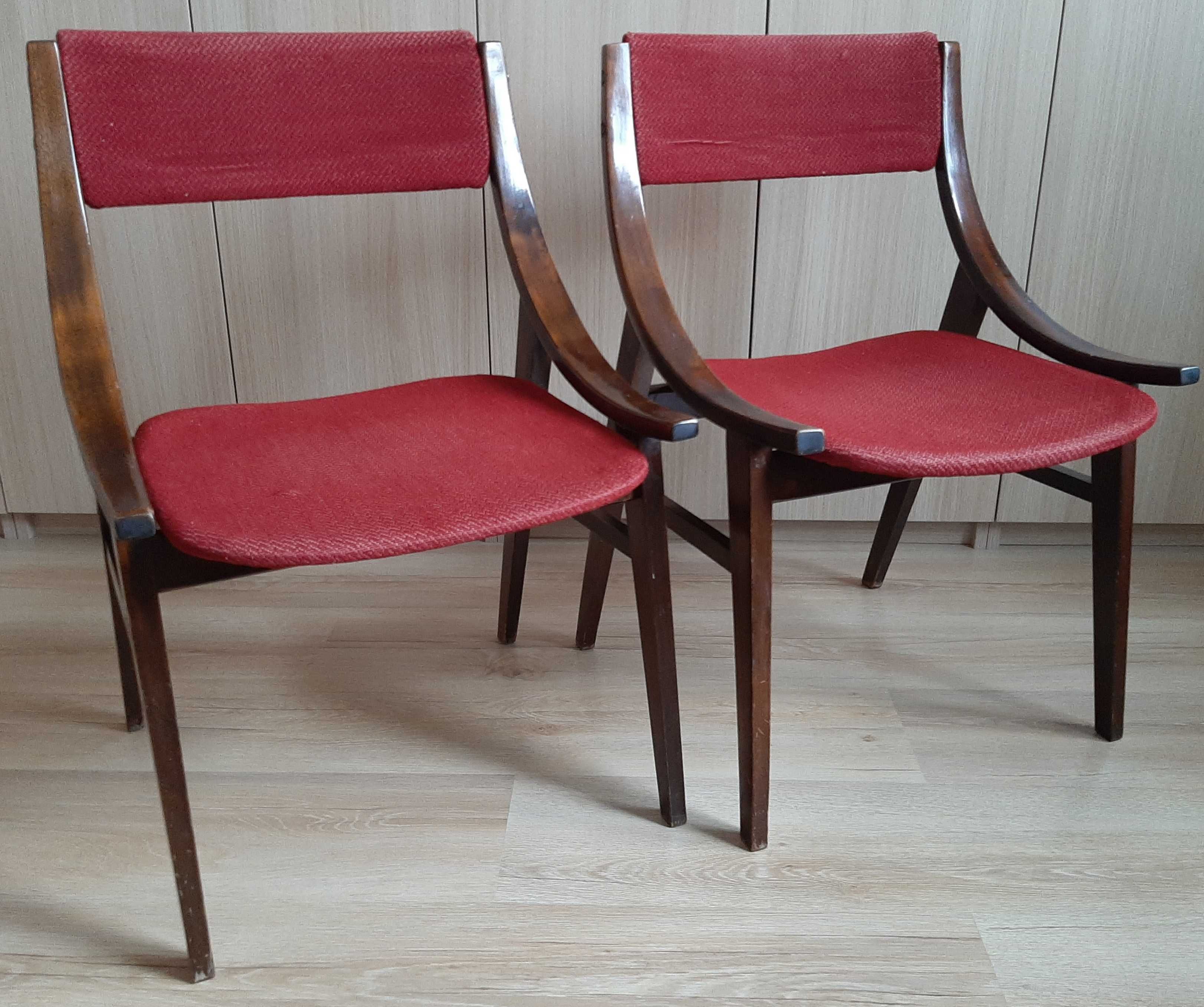 Krzesła skoczki komplet 6 prl