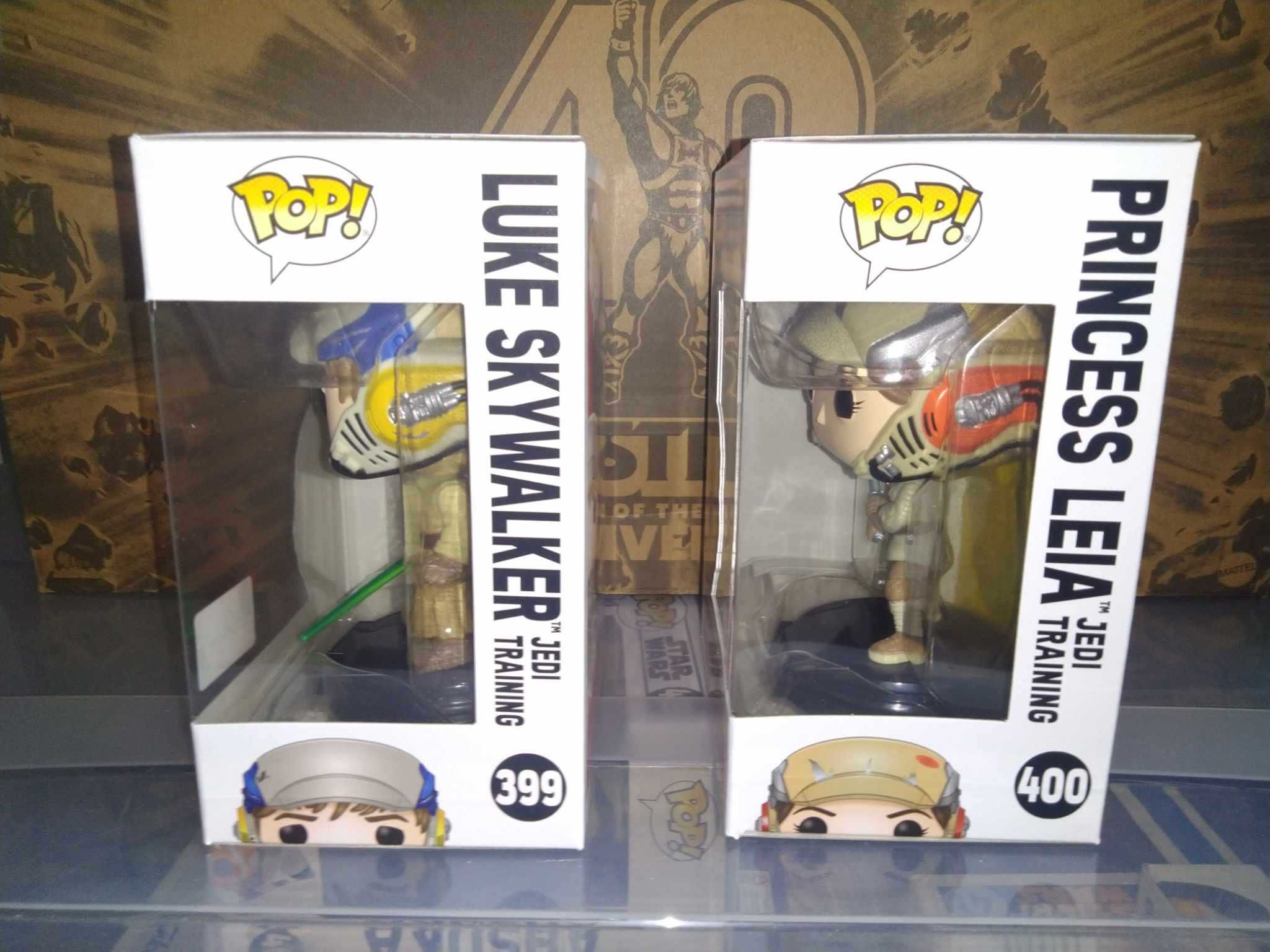 Funko POP Star Wars Luke & Leia Jedi Training #399-400