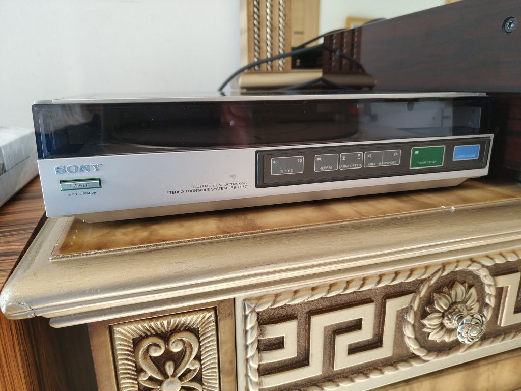 Gramofon Sony PS-FL77, linearny, ramię tangencjaln