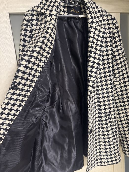 Пальто піджак жакет гусяча лапка пальто пиджак жакет твидовый 42 s