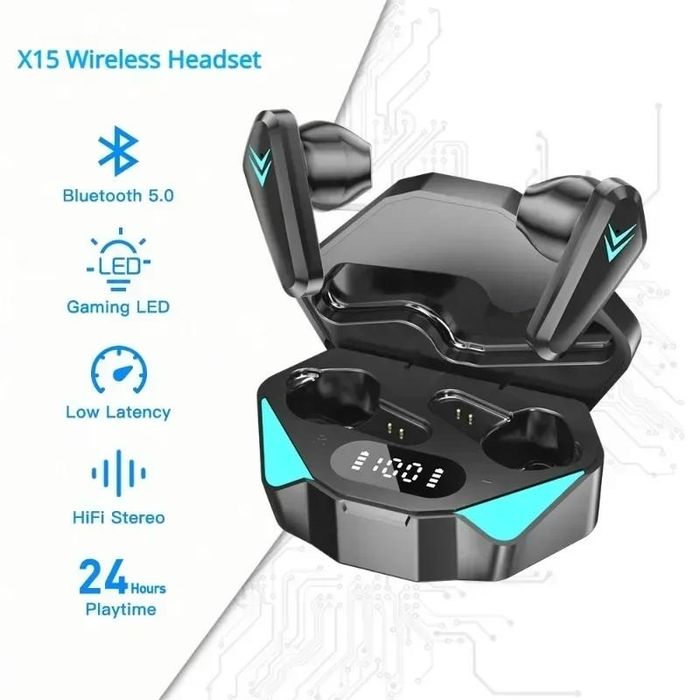 Безпровідні bluetooth навушники tws x15