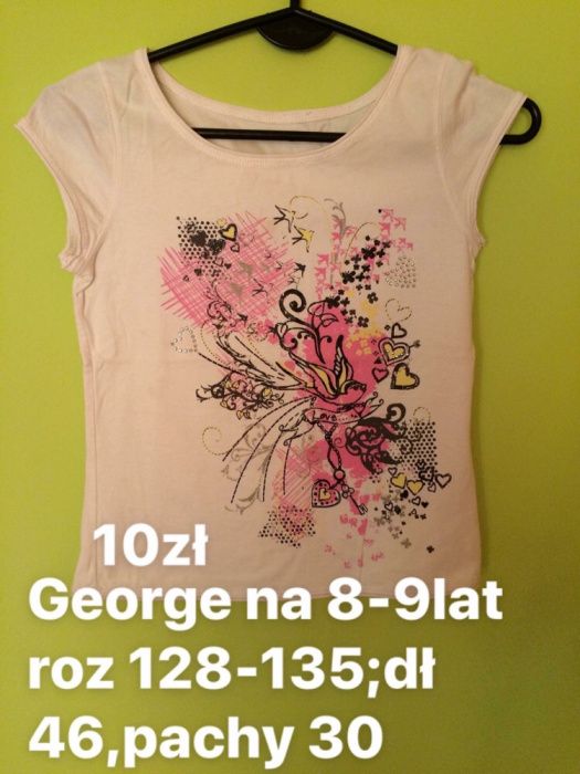 George na 8-9lat roz 128-135;dł 46,pachy 30