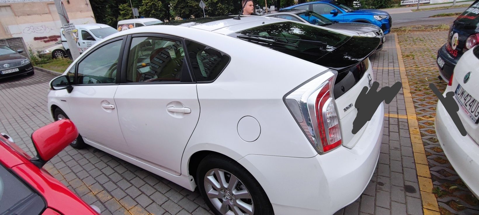 Toyota Hybryda Prius III rok 2014, dach panoramiczny, solary
