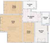 Wynajmę 3-pokojowe mieszkanie 64,9 m² – os. Nad Zalewem, czw. piętro