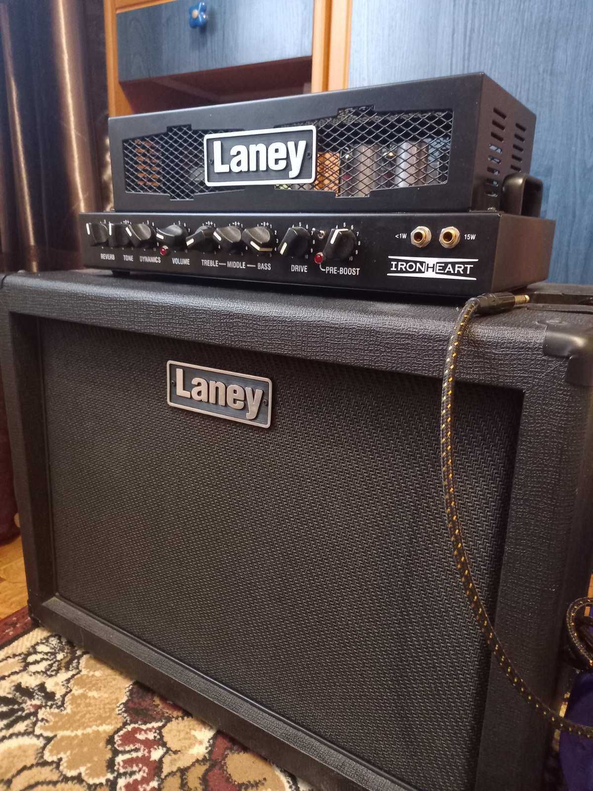 Ламповый гитарный усилитель Laney IRT15H + Кабинет