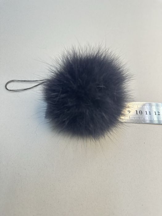 Помпони хутряні з песця зі спинки