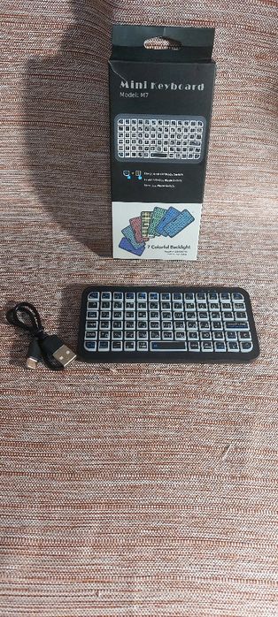 Міні клавіатура М7 з підсвіткою 7 кольорів