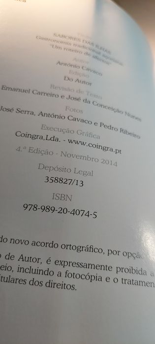 Sabores das Ilhas. Gastronomia Tradicional Açoriana - António Cavaco