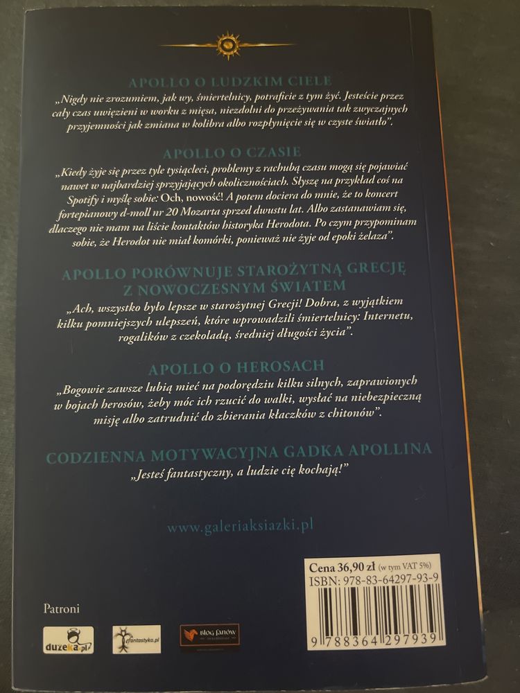 Apollo i boskie próby tom 1 i 2 Rick Riordan