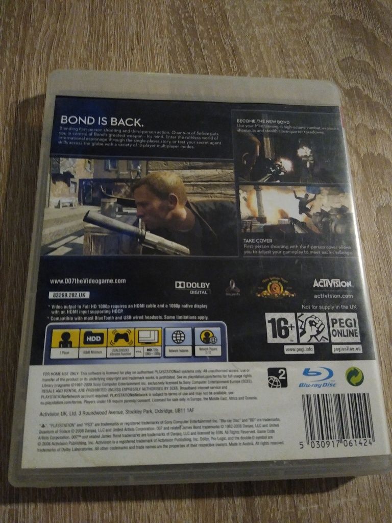 PlayStation 3   Quantum of Solace 007