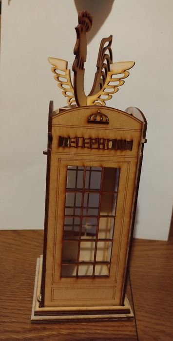 Budka telefoniczna ozdoba figurka 3D dekoracja