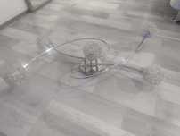 Lampa druciana pięcioramienna (duża)- stan idealny.