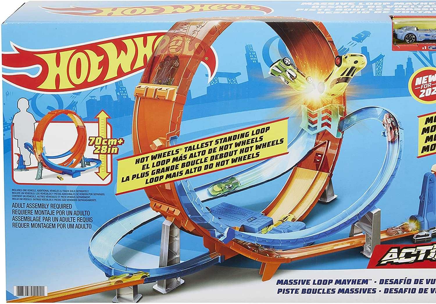 Трек Хот Вилс Гигантская петля Hot Wheels TrackSet Massive Loop Mayhem