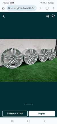 Alufelgi 17" 5x115 ET44 Opel Zafira Astra K Insignia B