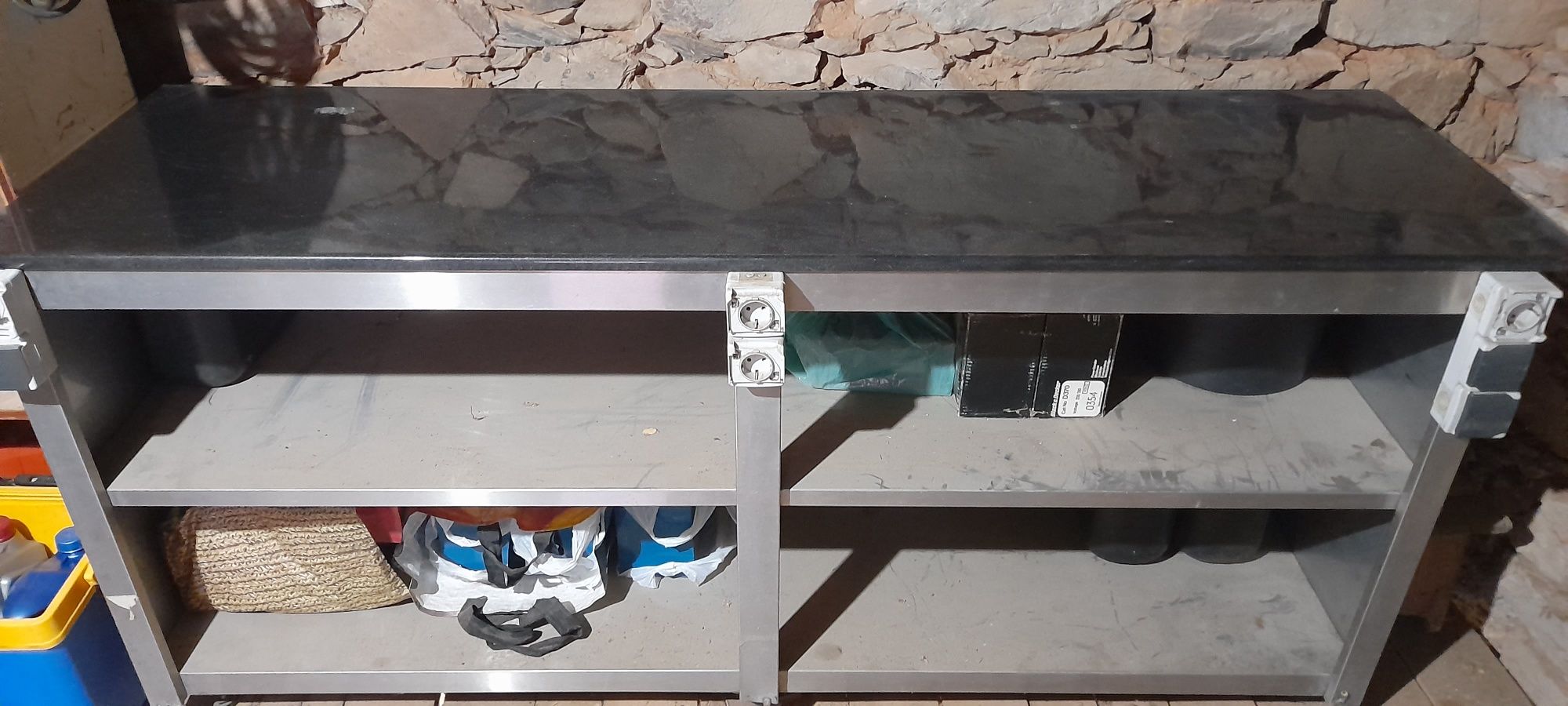 Bancada de Inox e Pedra