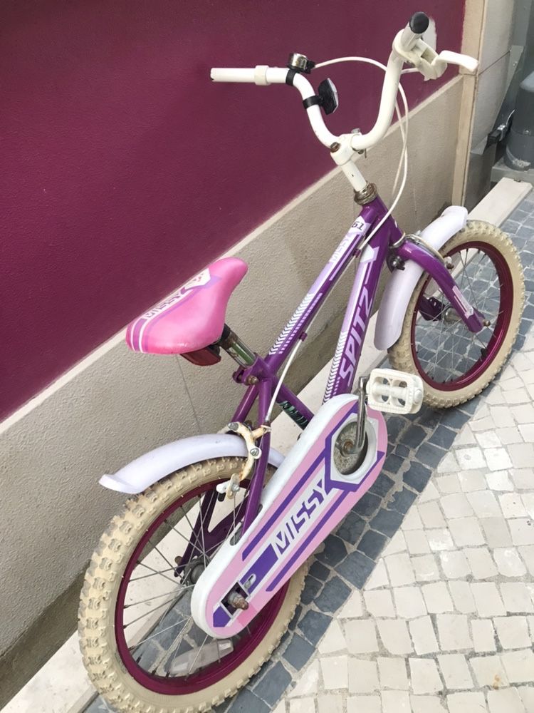 Bicicleta criança * Roda 16* Menina * Com Rodinhas * 3+