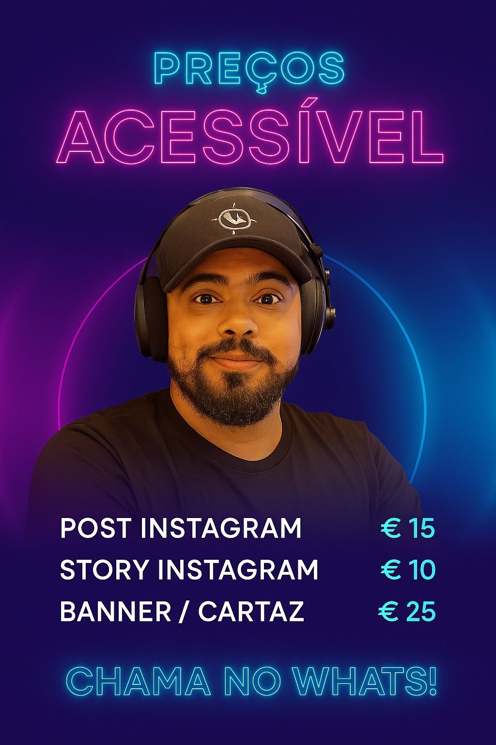 Ofereço meus serviços como designer gráfico