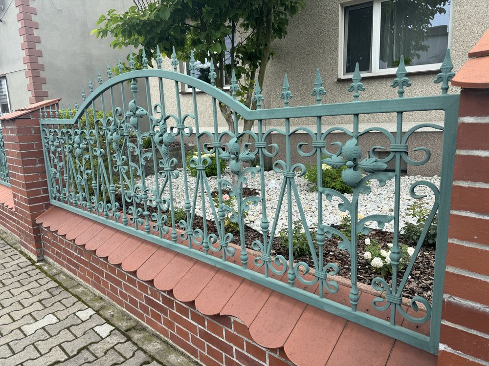 Płot kuty przęsła plus furtka