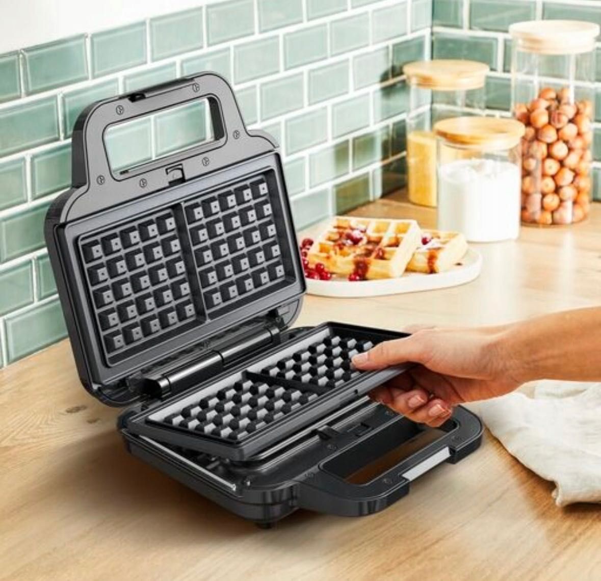 Opiekacz Gofrownica Panini do kanapek TEFAL UltraCompact SW383D10 3w1