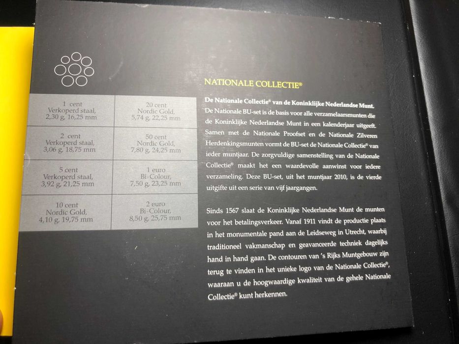 Set Anual Euros Holanda 2010 UNC em Livro