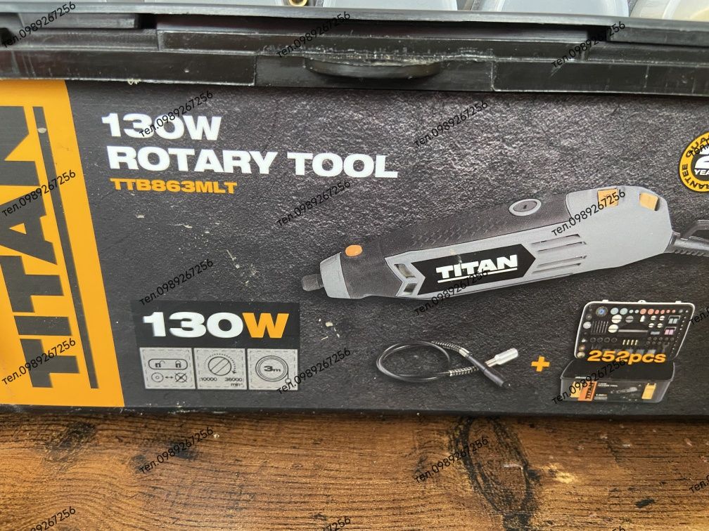 Гріндер, гравер, TITAN TTB863MLT 130 ВТ АНГЛІЯ