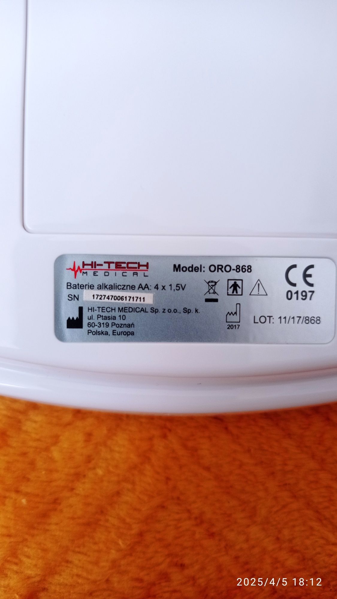 Ciśnieniomierz HI-Tech
