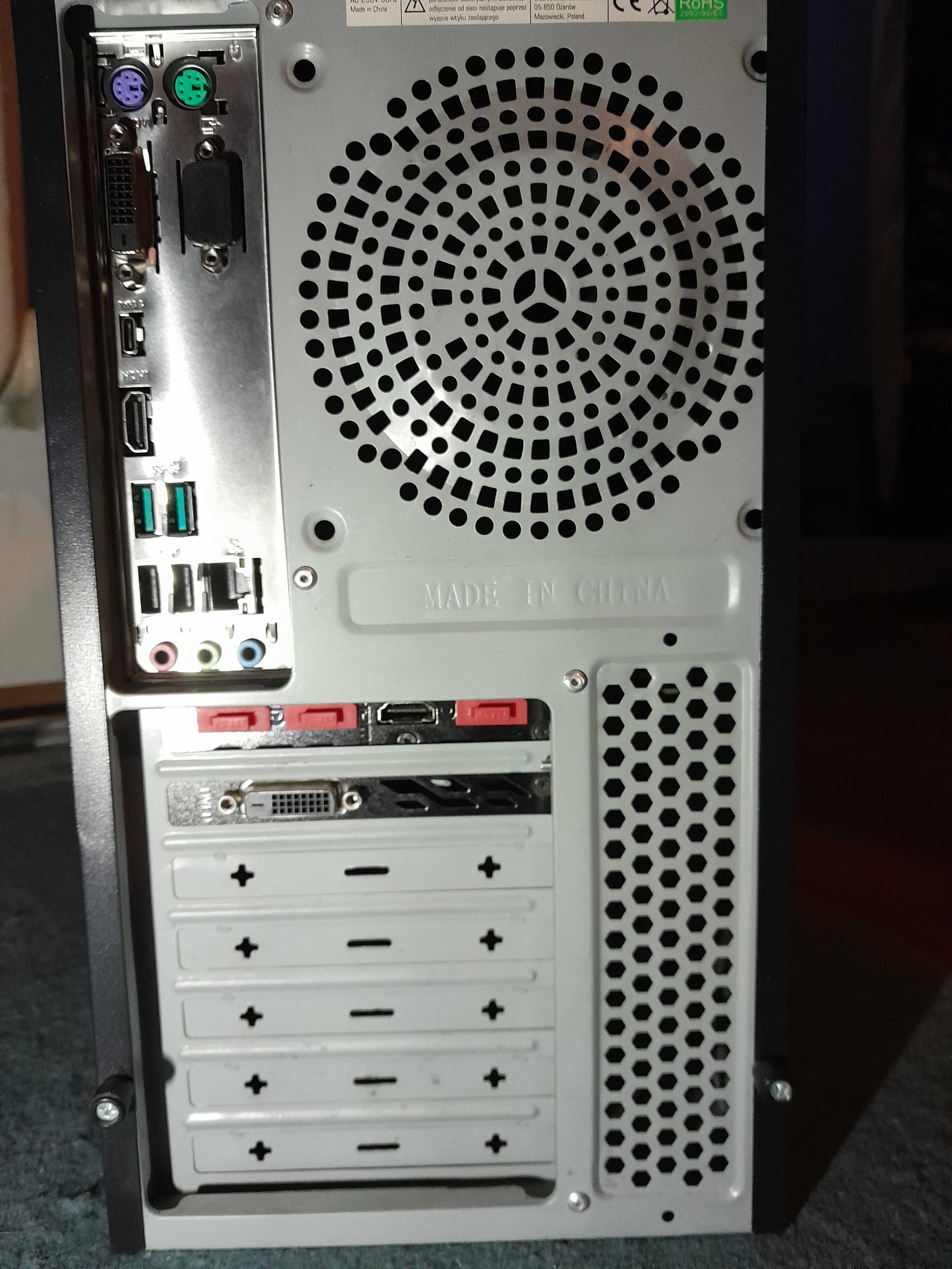 Komputer i3-8100, 32GB RAM DDR4, MSI GeForce 1060 6GB, 2 dyski SSD