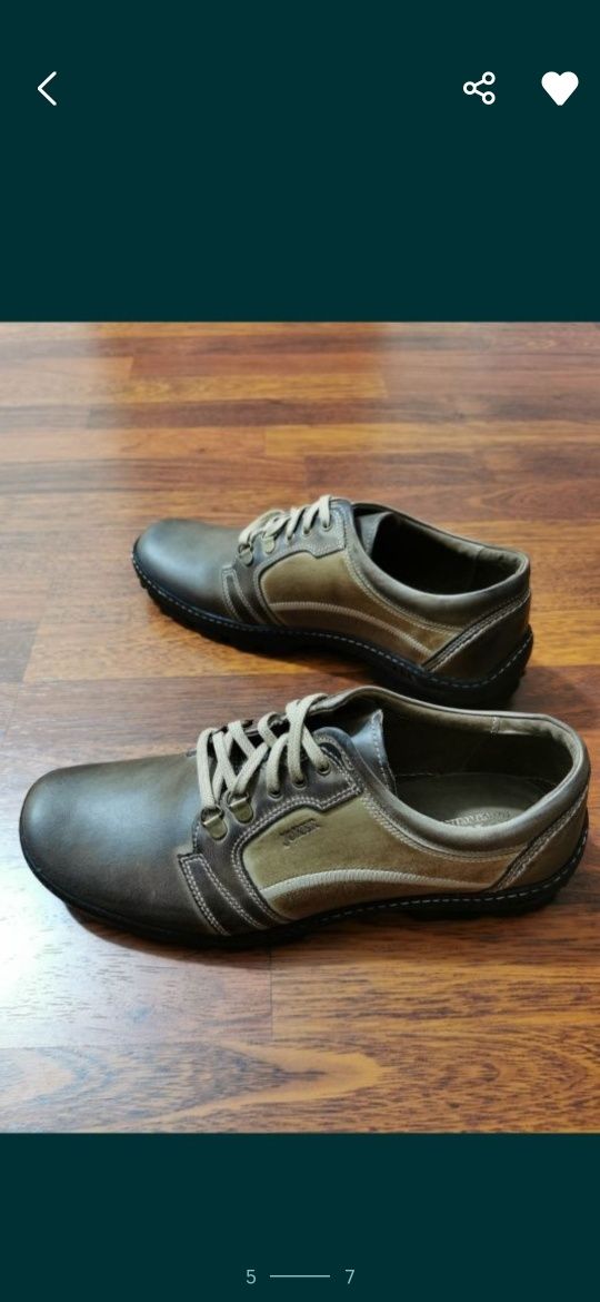 Joker Skórzane Buty Męskie Lekkie Wygodne