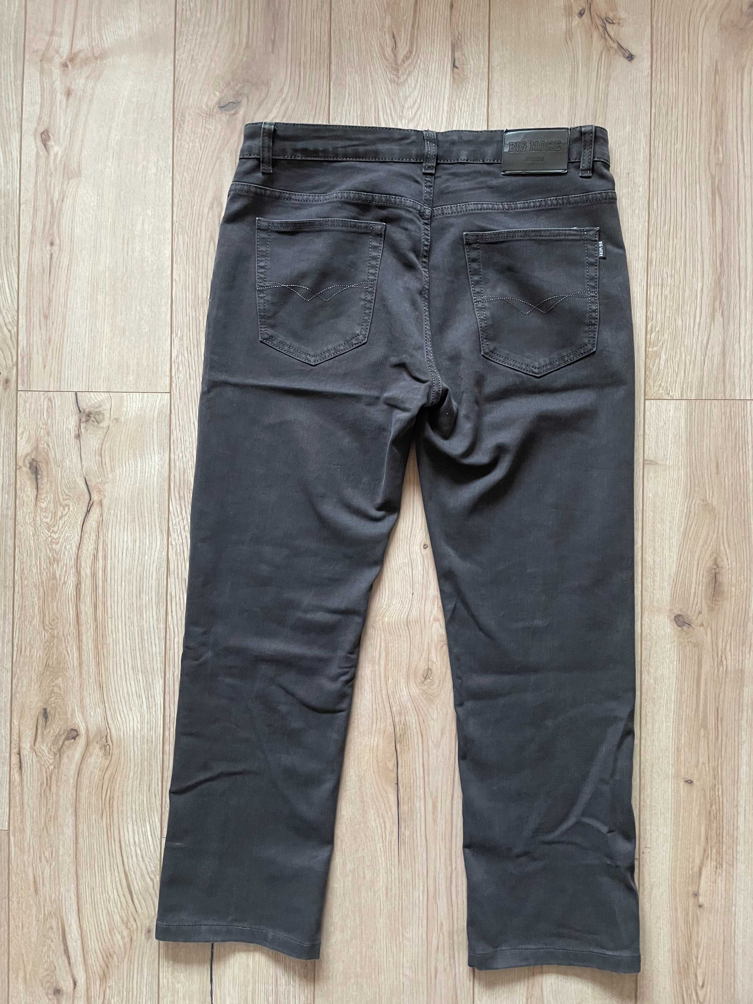 Spodnie dżinsowe męskie, rozm. W37 L32, odcień brązu
