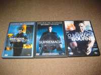 3 Filmes em DVD da Saga "Bourne"