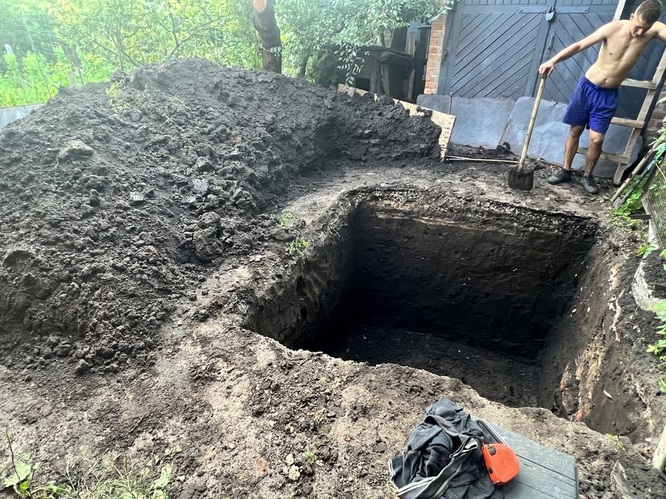 Септік під ключ вигрібна яма каналізація бетоні кольца