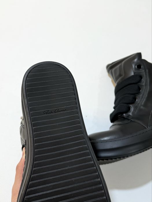 кеды Rick Owens Geobasket Jumbo Total Black Shoes 42 43