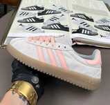 !SALE! Adidas Originals Bermuda Light Grey Pink 35 36 37 38 39 40 41
