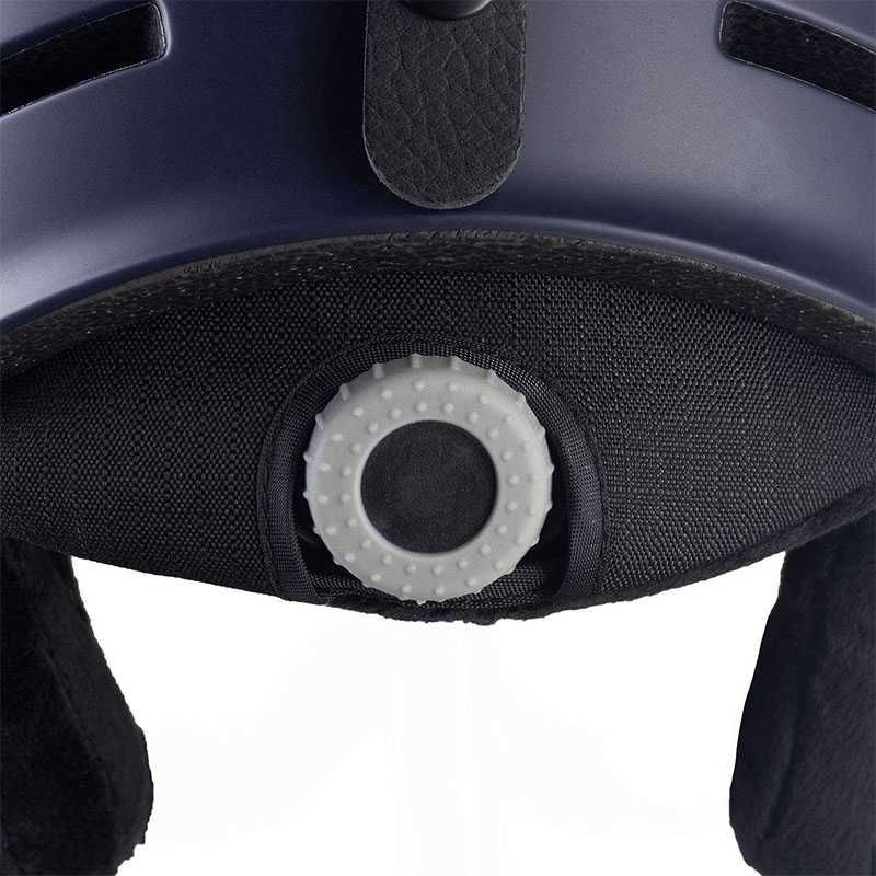 Kask narciarski z szybą S/M 54-57 cm niebieski z regulacją