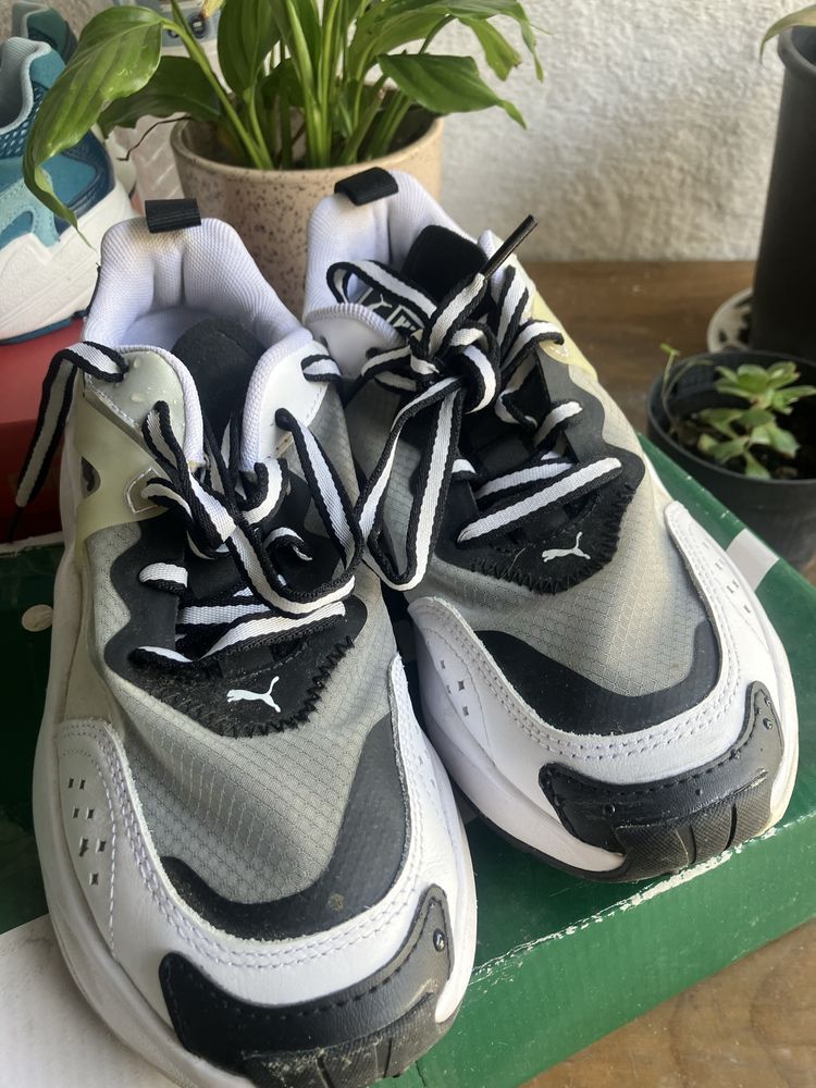 tenis puma, vai com a caixa ou se quiser pode ir sem.