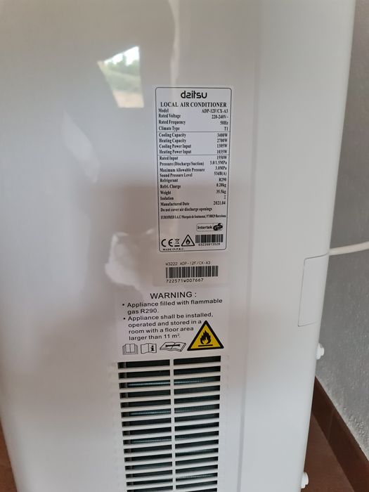 Ar condicionado HI-FI Daitsu APD 12 FCX Bomba de calor