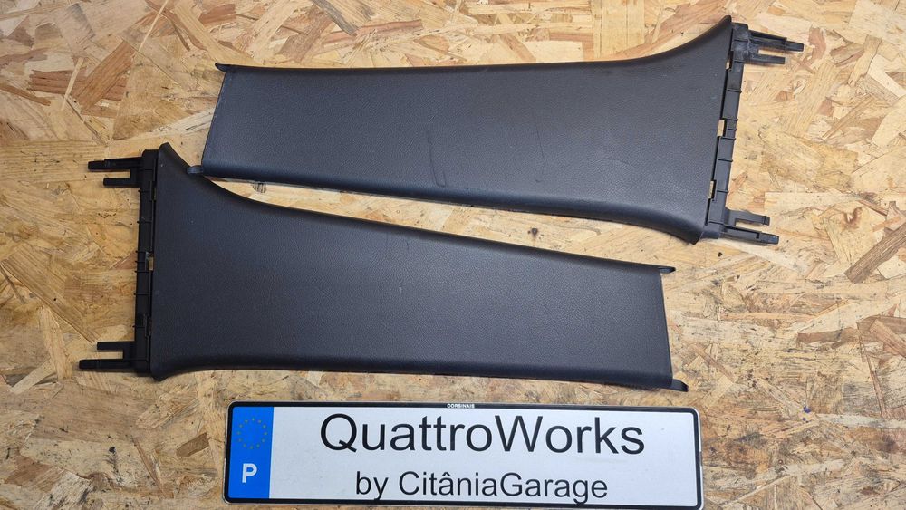 AUDI A4 B5 (8D)- Pilares B INFERIORES  1995 até 2001 - Cor: PRETOS