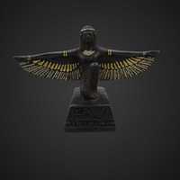 Postacie Starożytny Egipt Rzemiosło Żywiczne Rzeźba  b41/050903